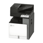 Stampante multifunzione Lexmark CX833 Stampante multifunzione Lexmark CX833 vista laterale destra